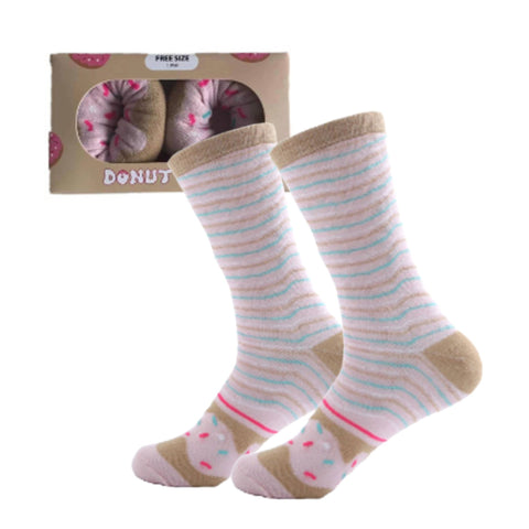 DONUTS FUN SOCKS - Beige / 36-42