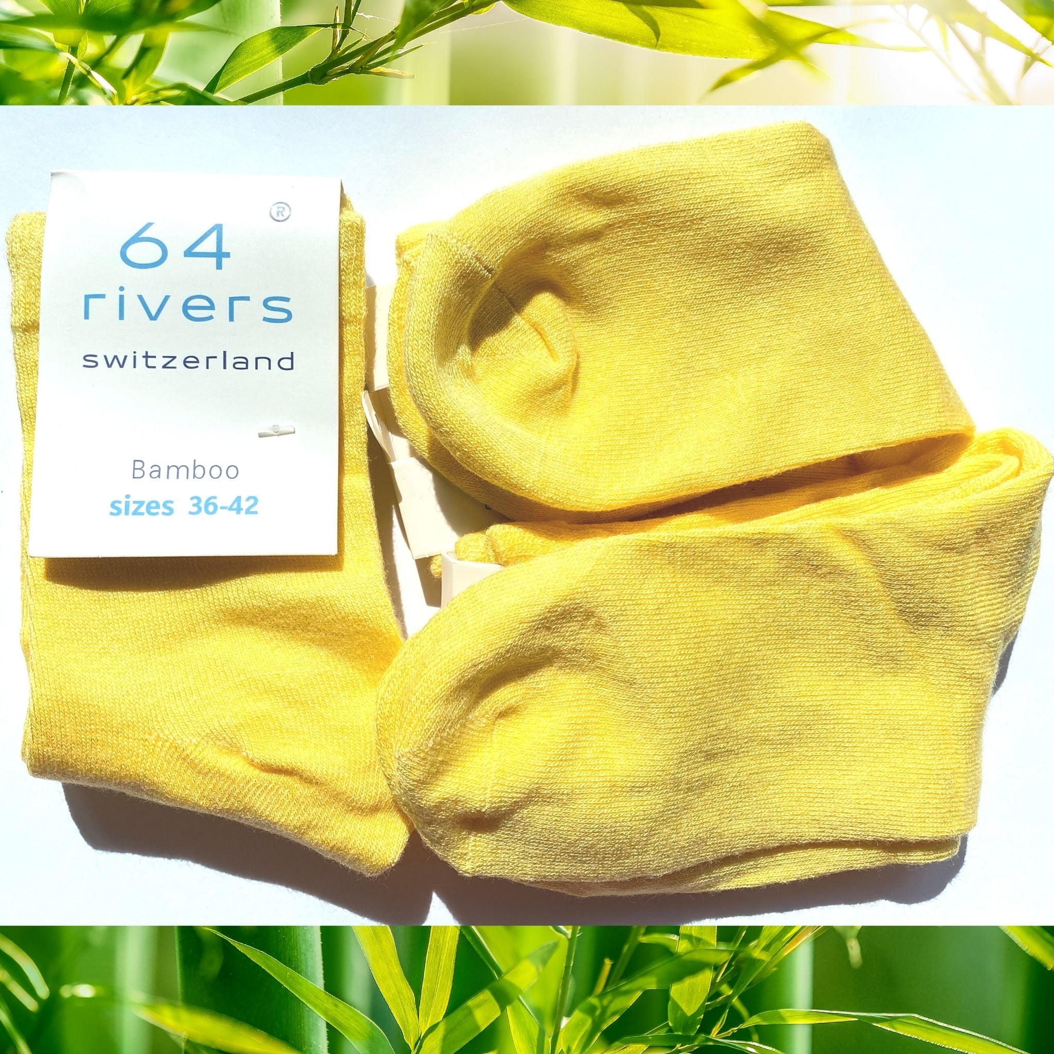 BAMBOO SOCKS YELLOW SUNSHINE 3er PACK / 36-42