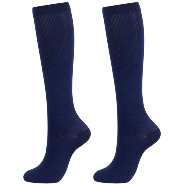 NAVY BLUE  COMPRESSION SOCKS - 2 SIZES / 39-46