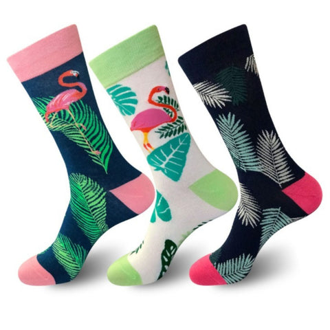 FLAMINGO PARTY SOCKS -  3er PACK