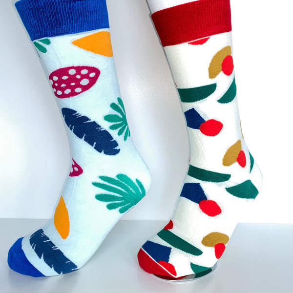 COLORS & SHAPES FUN SOCKS -  2er PACK / 38-46